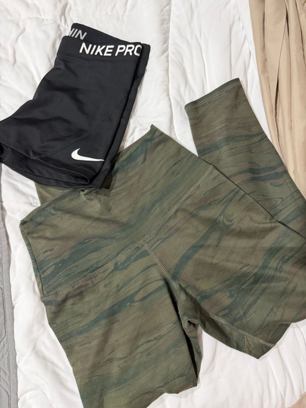 Evolution and Creation Black and Green Camo Leggings